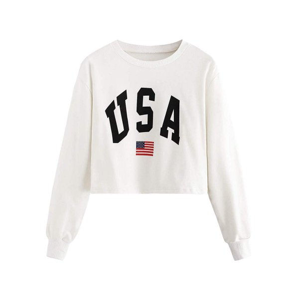 White Lady Fashion Trend Pullover Tops Warm For Fall And Winter