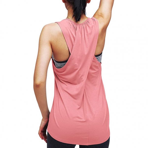 Dusty Rose Women's Beautiful Sleeveless Wear Gym Sport