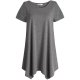 Deep Gray Female Casual Short Sleeve Gear Gym Sport