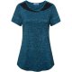 B-blue Women's Beautiful Short Sleeve Wear For Workout