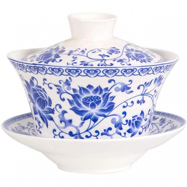 200ml Blue lotus Creativity Teacup Style For Men Women Gifts