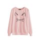 Pink Lady Fashion Trend Sweatshirts Warm For Fall And Winter