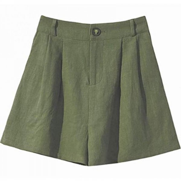 5/Army Green Lady Formal Shorts Comfy Knickers For Summer Beach