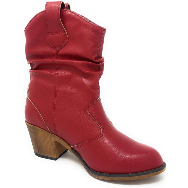 Red Femininity Boots Shoes New