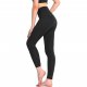 Black Madam Comfortable Yoga Athletic Leggings Soft Gym Running Pants