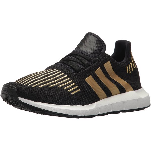 Black/Gold Metallic/White Femininity Athletic Shoes New Breathable Active Sneaker Suitable For Travel