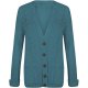 Teal Female Casual Knitted Fabric Soft Basic Suitable For Everyday Wear