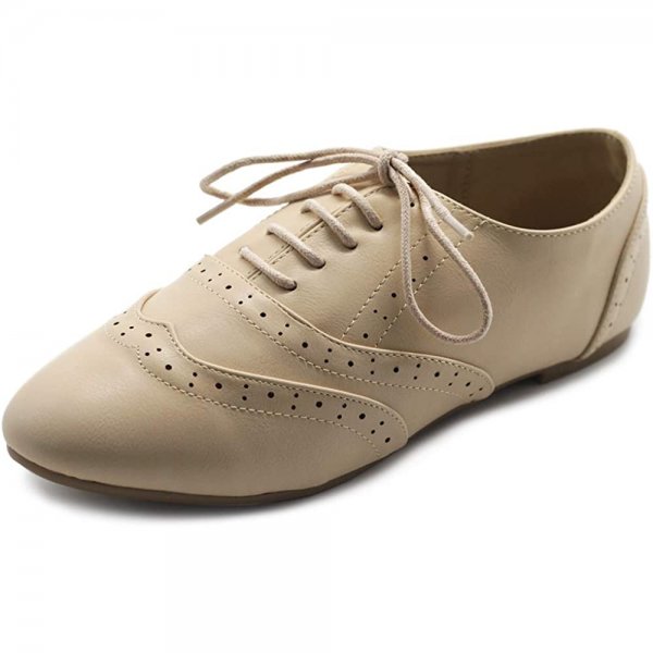 Beige Femininity Oxfords Fashion Comfortable