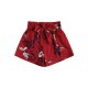 Red Floral 3 Madam Formal Shorts Comfort Breeches For Shorts