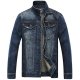 Dark Blue Masculinity Fashion Jackets