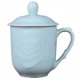 02-Sky Blue Beautiful Design Teacup Bone China Porcelain Tea Cup For Home And Office