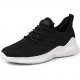 Black Lady Athletic Shoes New Comfort Active Sneaker Suitable For Travel