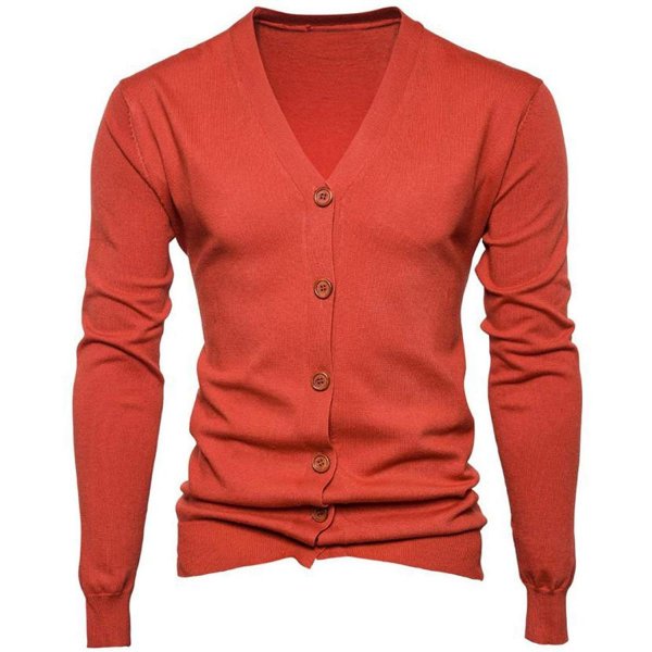 Orange Masculinity Beautiful Casual Sweater