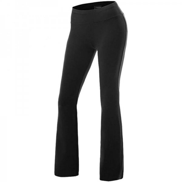 Black Women Casual Yoga Pants Active Workout For Sport