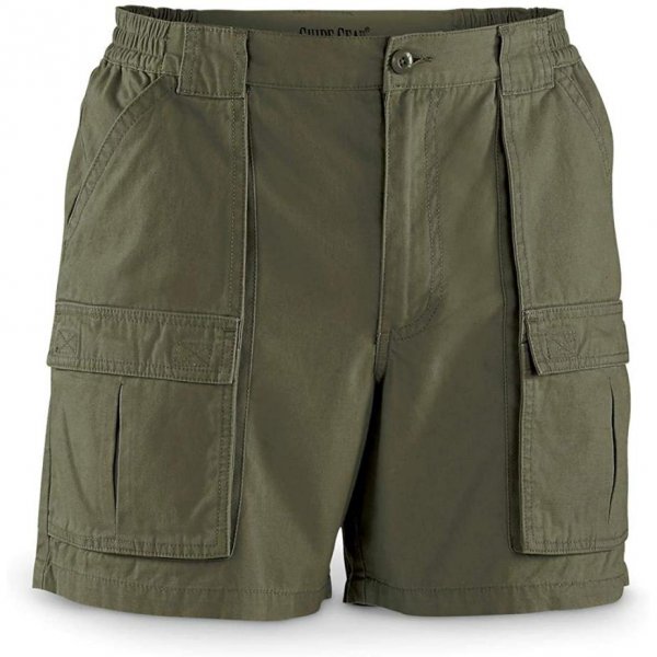 Olive Masculinity Casual Classic Fit Slim Shorts