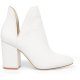 White Leather Female Boots Fashion Classic